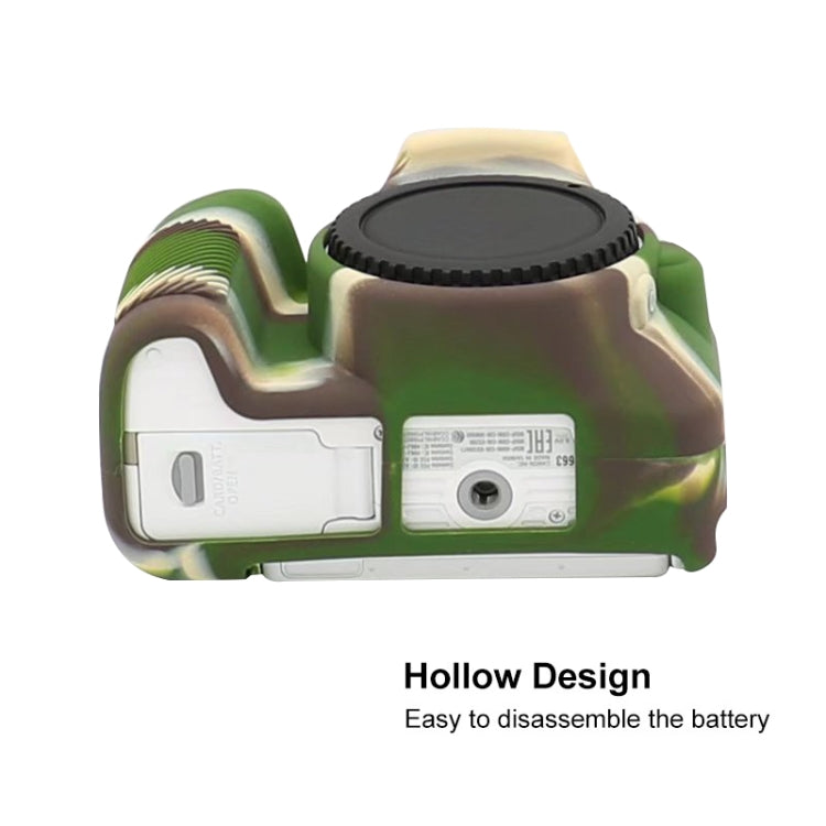 For Canon EOS 200D / EOS 200D Mark II Soft Silicone Protective Case(Camouflage) by bashfashion