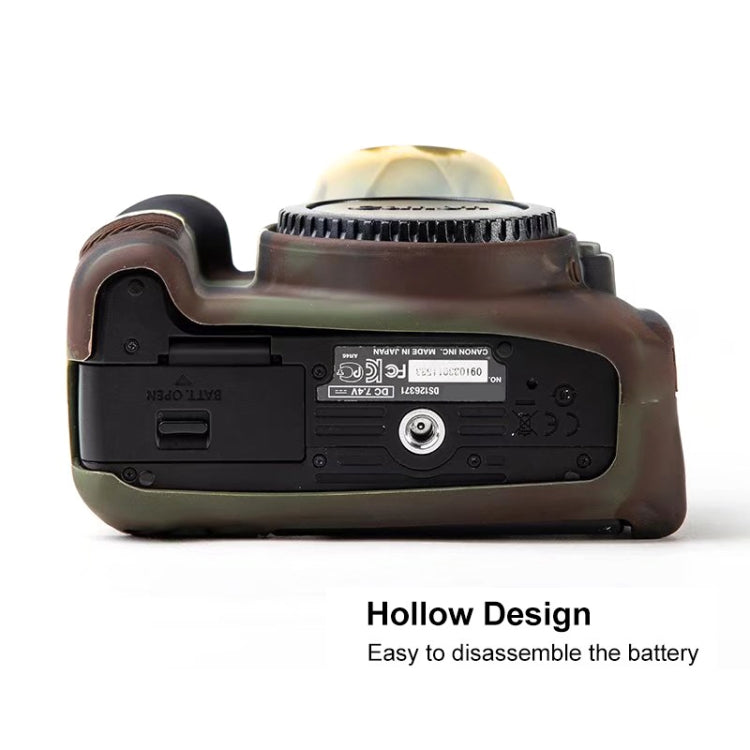 For Canon EOS 600D Soft Silicone Protective Case(Camouflage) by bashfashion