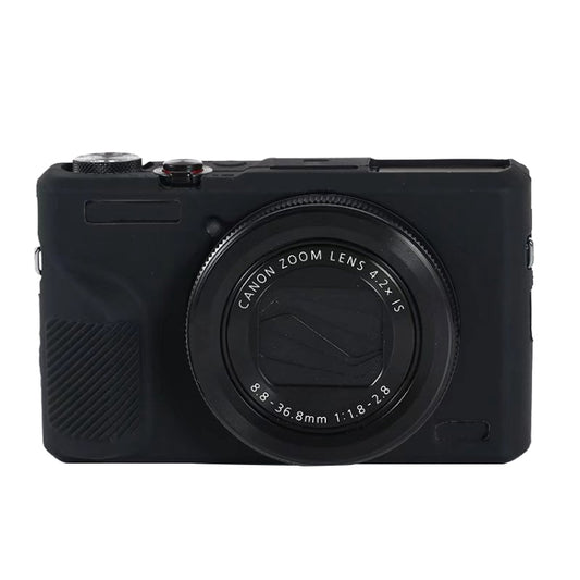 For Canon PowerShot G7 X Mark III / G7X III / G7X3 Soft Silicone Protective Case(Black) by bashfashion