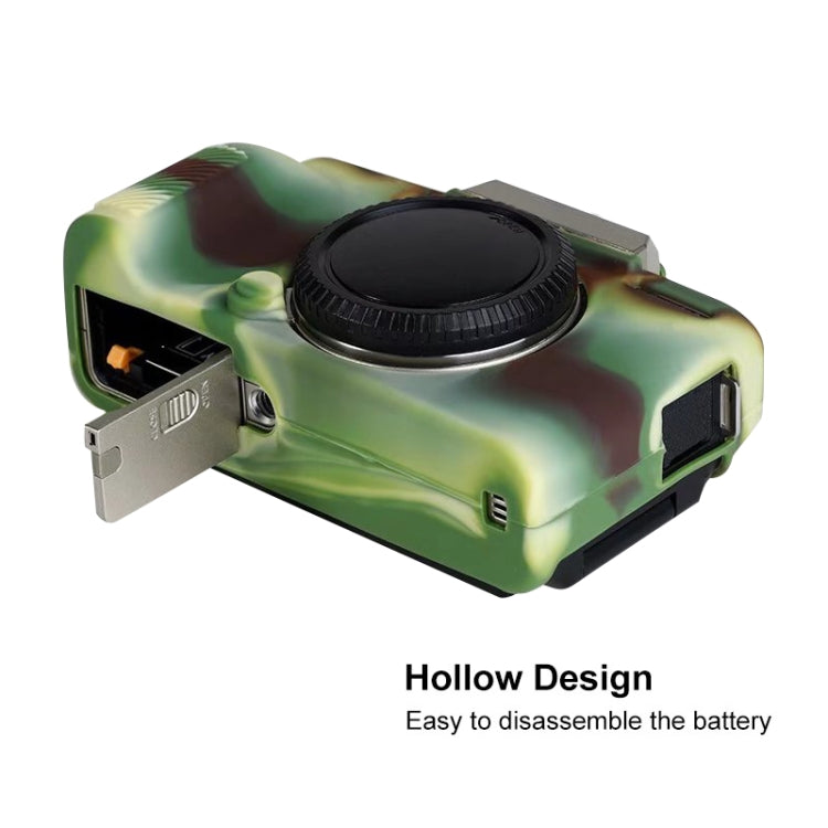 Soft Silicone Protective Case for FUJIFILM X-T200 (Camouflage) by bashfashion