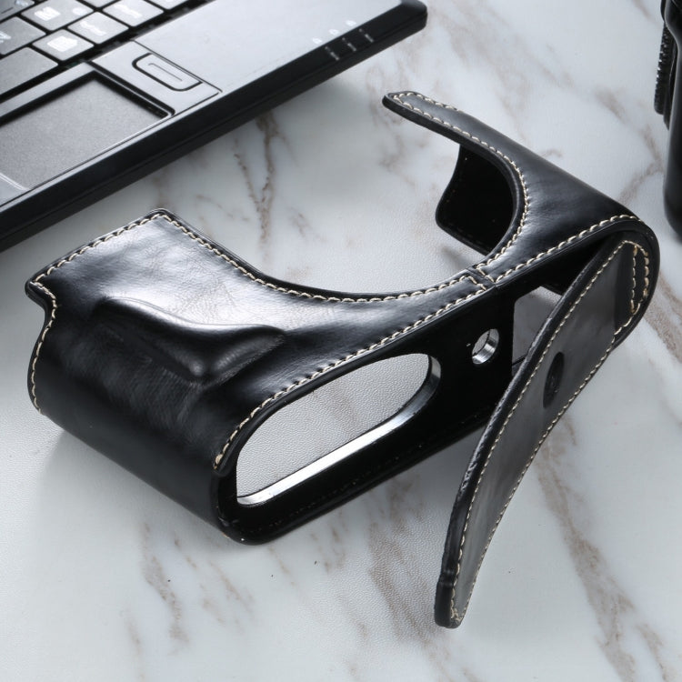 1/4 inch Thread PU Leather Camera Half Case Base for Leica Q2(Black) by bashfashion