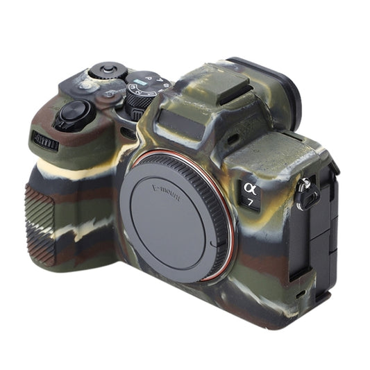 Soft Silicone Protective Case for Sony A7 IV (Camouflage) by bashfashion