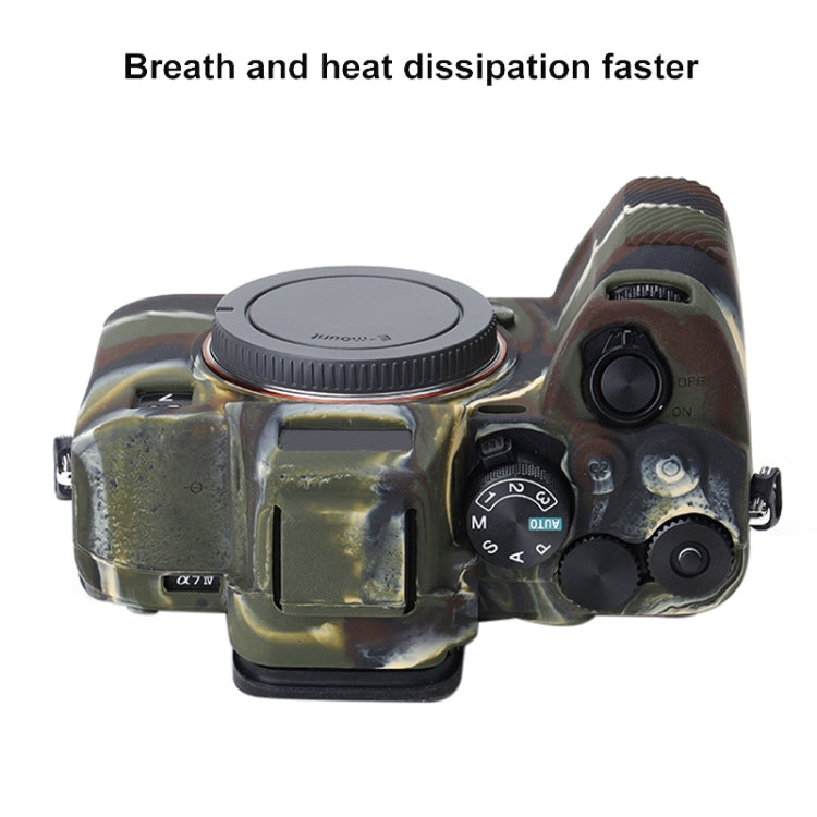 Soft Silicone Protective Case for Sony A7 IV (Camouflage) by bashfashion