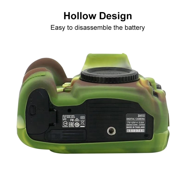 Soft Silicone Protective Case for Nikon D810 (Camouflage) by bashfashion