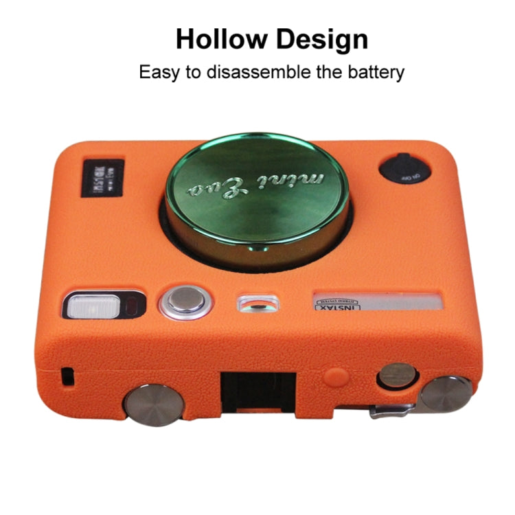 Soft Silicone Protective Case for FUJIFILM instax mini Evo (Orange) by bashfashion
