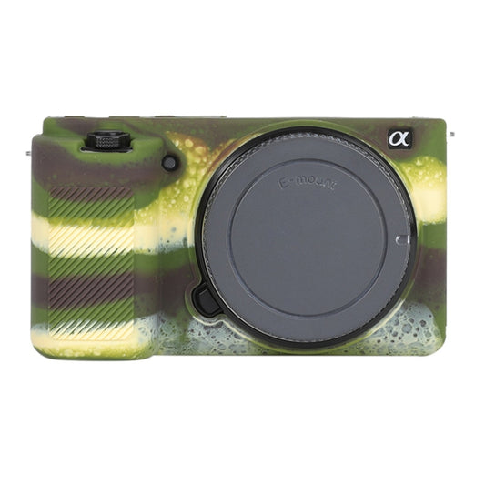 For Sony ZV-E10 Soft Silicone Protective Case (Camouflage) by bashfashion