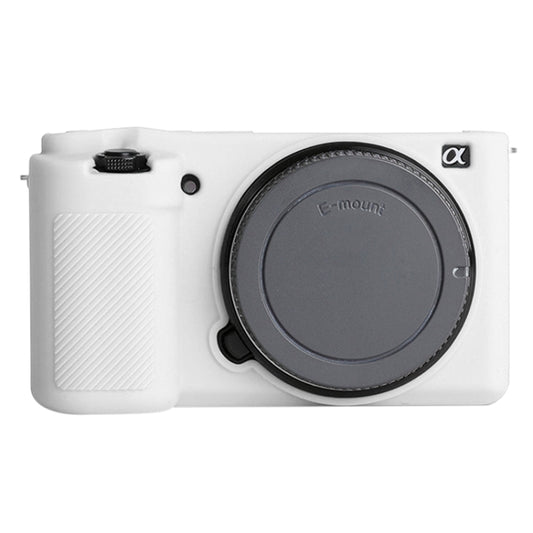For Sony ZV-E10 Soft Silicone Protective Case (White) by bashfashion