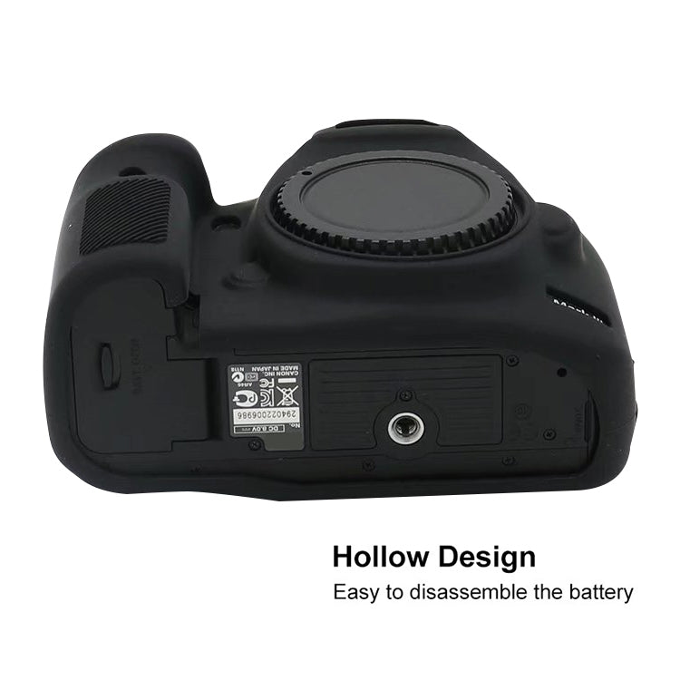 For Canon EOS 5DS Soft Silicone Protective Case (Black) by bashfashion