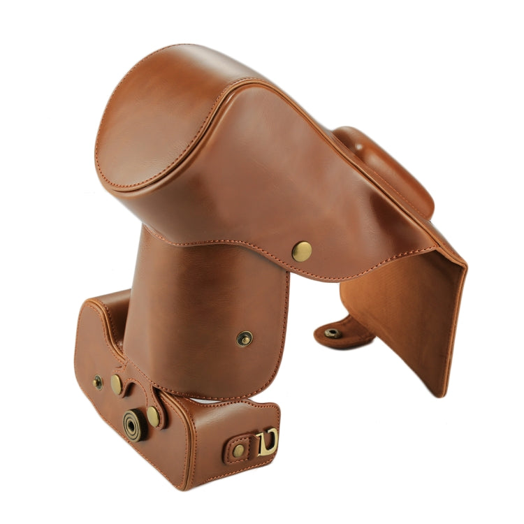 Full Body Camera PU Leather Case Bag for Nikon D7200 / D7100 / D7000 (18-200 / 18-140mm Lens) (Brown) by bashfashion
