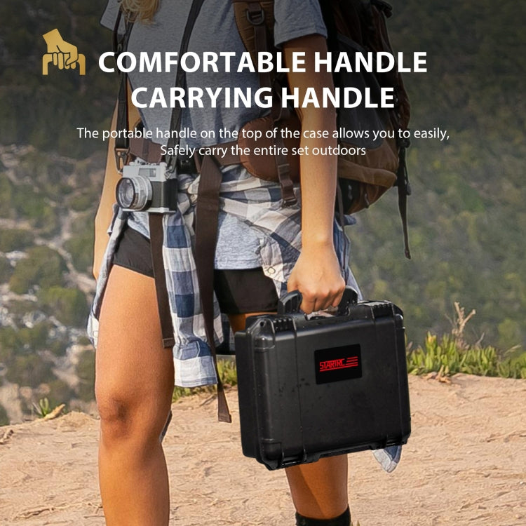 For Insta360 Ace / Ace Pro STARTRC Waterproof Dual-layer Suitcase Storage Box (Black) by STARTRC