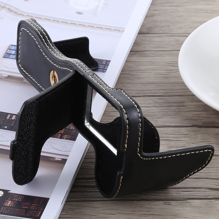 1/4 inch Thread PU Leather Camera Half Case Base for FUJIFILM X-H1 (Black) by bashfashion