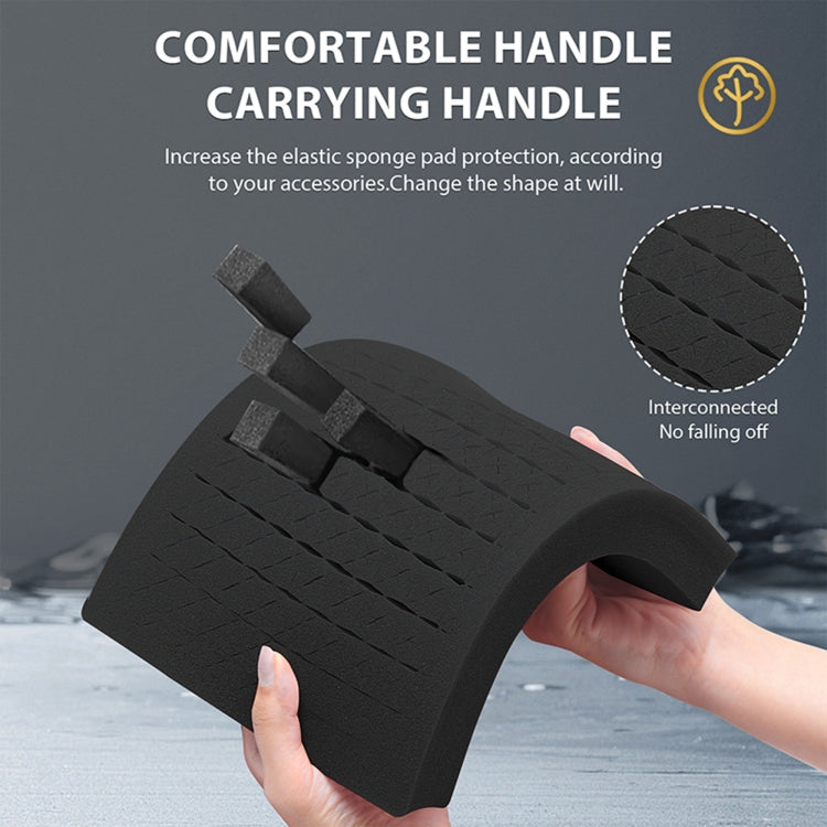 STARTRC DIY Combination Lock Waterproof Dual-layer Suitcase Storage Box (Black) by STARTRC