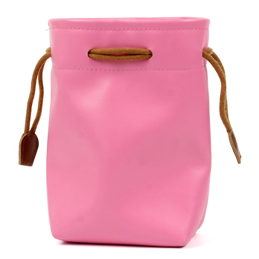 Universal Vintage PU Leather Bundle Pocket Case Bag for Polaroid Mini Camera& Digital Camera without Lens, with Rope Size: 19.5cm x 11.5cm x 7.5cm(Pink) by bashfashion