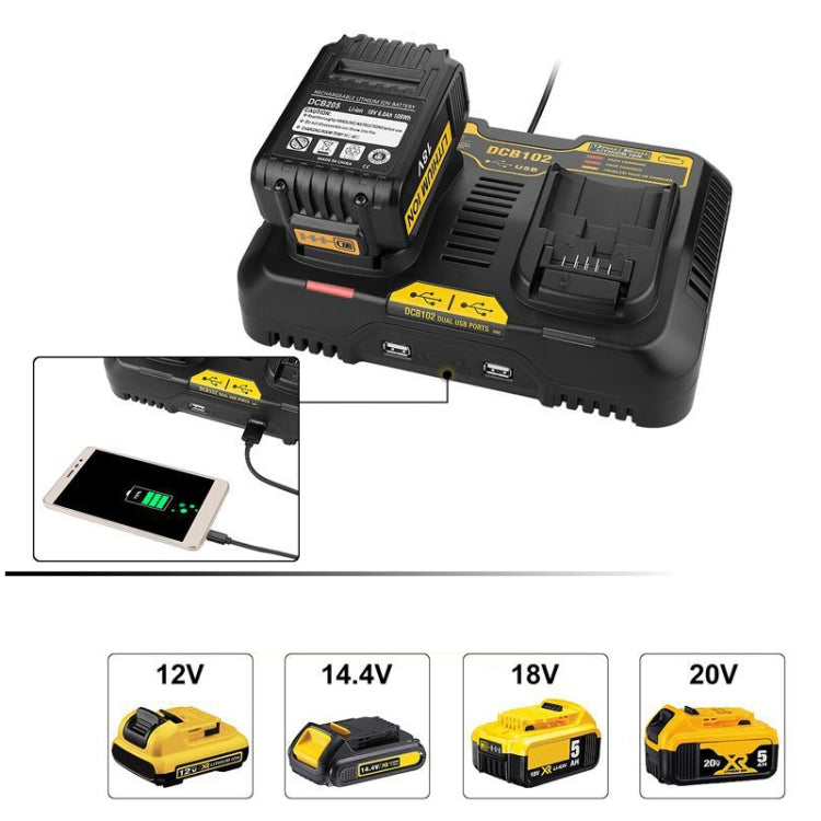 10.8V-20V Power Tool Battery Charger(US Plug) by bashfashion