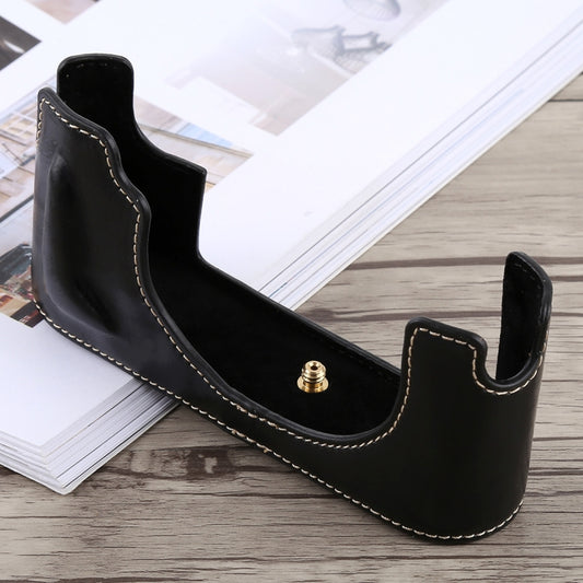 1/4 inch Thread PU Leather Camera Half Case Base for Leica M10 (Black) by bashfashion