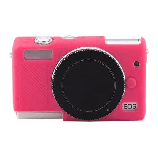 Soft Silicone Protective Case for Canon EOS M200 (Rose Red) by bashfashion