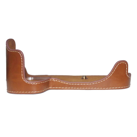 1/4 inch Thread PU Leather Camera Half Case Base for Canon EOS 80D / 70D(Brown) by bashfashion