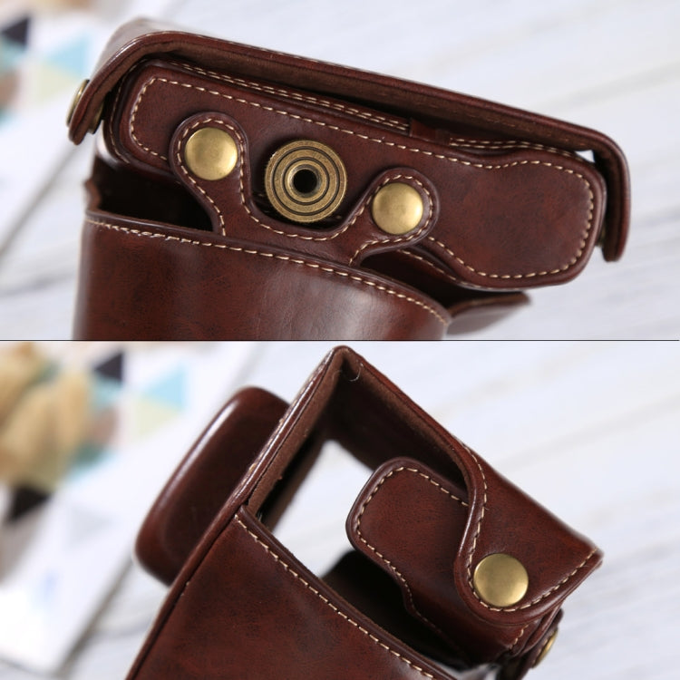 Full Body Camera PU Leather Case Bag with Strap for Olympus EPL7 / EPL8 (Coffee) by bashfashion
