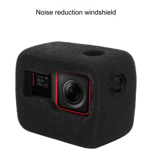 For Insta360 Ace Pro Sponge Foam Windshield Housing Case (Black) by bashfashion