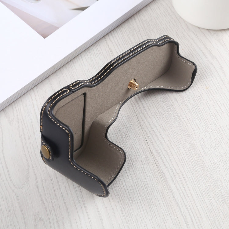 1/4 inch Thread PU Leather Camera Half Case Base for Nikon Z6 / Z7 (Black) by bashfashion