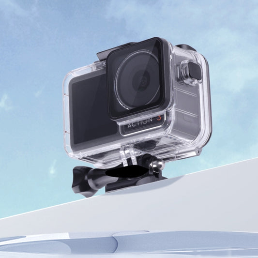 For DJI Osmo Action 3 / 4 Touch Screen 5m Underwater Waterproof Housing Diving Case (Transparent) by bashfashion