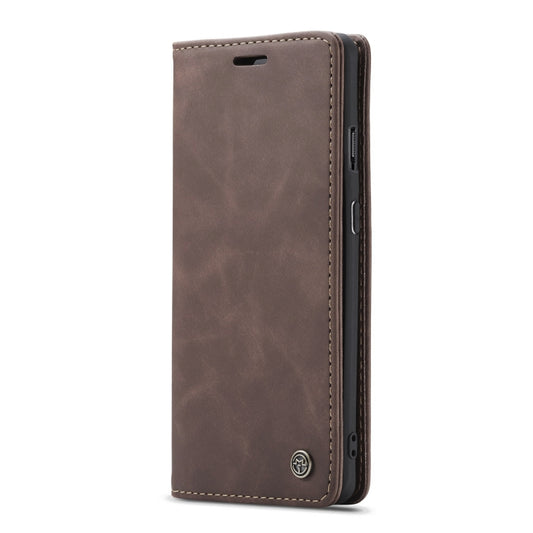 CaseMe-013 Multifunctional Horizontal Flip Leather Case with Card Slot & Holder for OnePlus 7(Coffee) by CaseMe