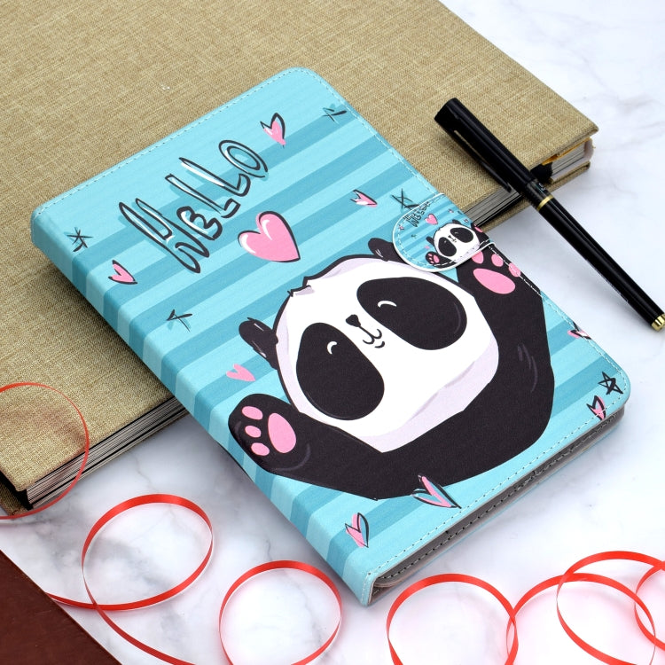 Colored Pattern Drawing Horizontal Flip PU Leather Case with Three-folding Holder for 7 inch Tablet PC(Lovely panda) by bashfashion