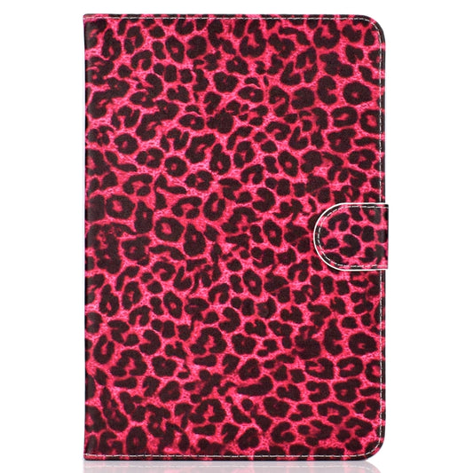 Colored Pattern Drawing Horizontal Flip PU Leather Case with Three-folding Holder for 8 inch Tablet PC(Red leopard grain) by bashfashion