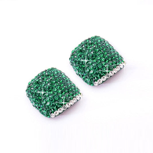 2 PCS Crystal Fake Nail Art Tips Rhinestone Full Cover Toenails Decals Stickers(NO:25) by bashfashion