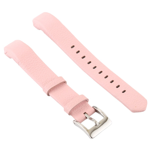 Smart Watch Shiny Leather Watch Band for Fitbit Alta(Pink) by bashfashion