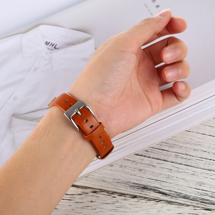 Smart Watch Shiny Leather Watch Band for Fitbit Alta(Pink) by bashfashion