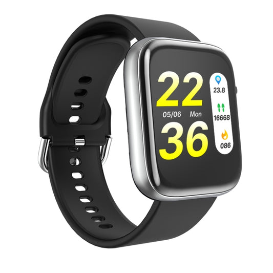 T3M 1.3 inch Color Screen Music Smart Bracelet, Built-in MP3, Support Sleep Monitor / Heart Rate Monitor / Blood Pressure Monitor(Black + Silver Shell) by bashfashion