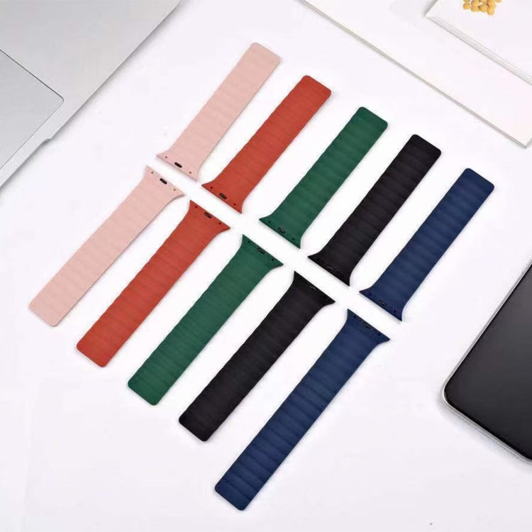 Magnetic Loop Watch Band For Apple Watch Series 7 41mm / 6 & SE & 5 & 4 40mm / 3 & 2 & 1 38mm(Pink) by bashfashion