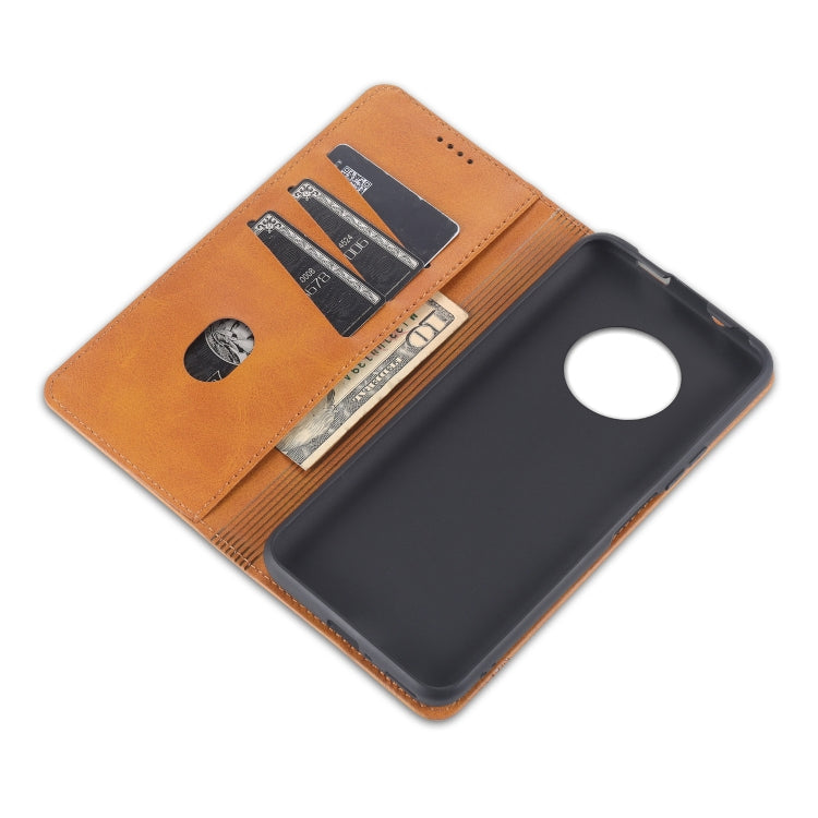 For Huawei Enjoy 20 Plus 5G AZNS Magnetic Calf Texture Horizontal Flip Leather Case with Card Slots & Holder & Wallet(Red) by AZNS