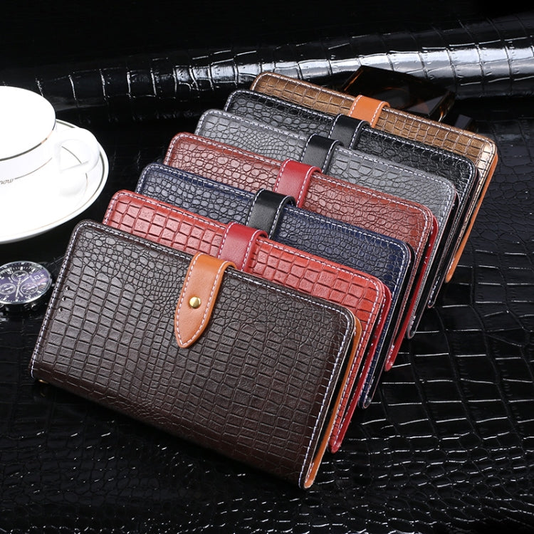 For Cubot C30 idewei Crocodile Texture Horizontal Flip Leather Case with Holder & Card Slots & Wallet(Black) by idewei