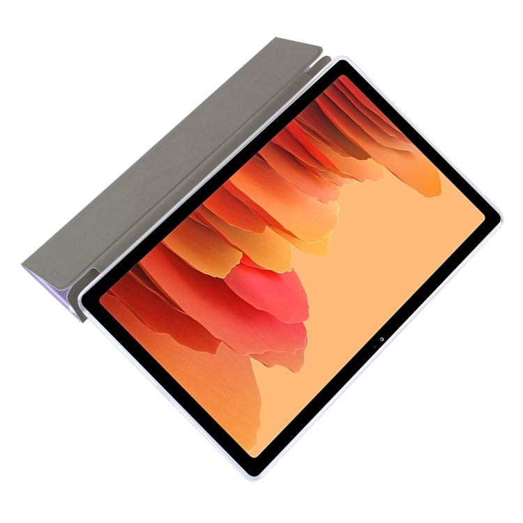 For Samsung Galaxy Tab A7 10.4 (2020) Coloured Drawing Pattern Horizontal Flip Leather Case with Three-folding Holder(Rainbow Horse) by bashfashion