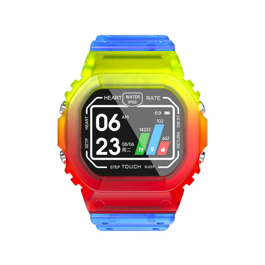 K16 1.14 inch TFT Color Screen IP68 Waterproof Smart Watch, Support Bluetooth Music / Sleep Monitoring / Heart Rate Monitoring(Colorful) by bashfashion