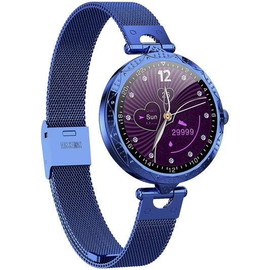 AK22 1.09 inch IPS Screen IP67 Waterproof Smart Watch, Support Sleep Monitoring / Blood Oxygen Monitoring / Heart Rate Monitoring(Blue) by bashfashion