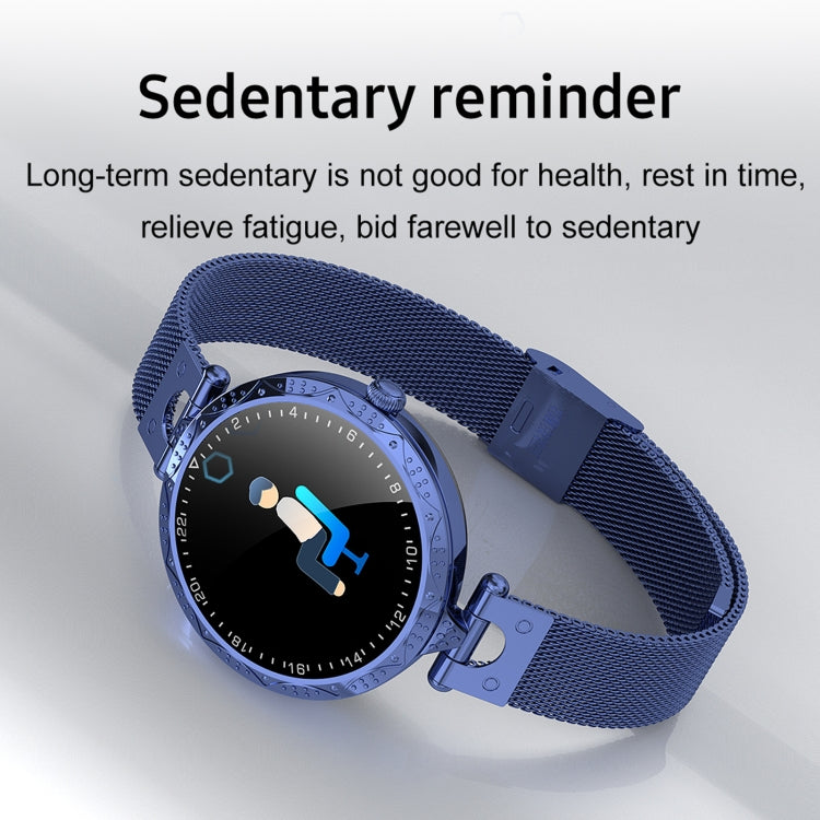 AK22 1.09 inch IPS Screen IP67 Waterproof Smart Watch, Support Sleep Monitoring / Blood Oxygen Monitoring / Heart Rate Monitoring(Blue) by bashfashion