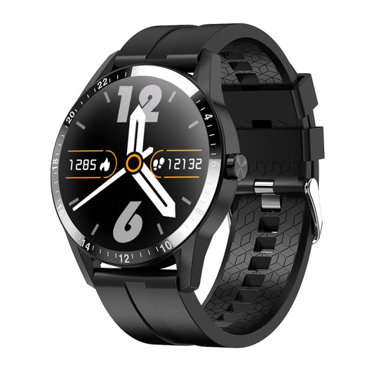 G20 1.3 inch IPS Color Screen IP67 Waterproof Smart Watch, Support Blood Oxygen Monitoring / Sleep Monitoring / Heart Rate Monitoring, Style: Silicone Strap(Black) by bashfashion
