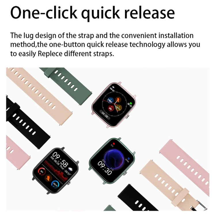 P6 1.54 inch TFT Color Screen IP68 Waterproof Smart Bracket, Support Bluetooth Call / Sleep Monitoring / Heart Rate Monitoring(Green) by bashfashion