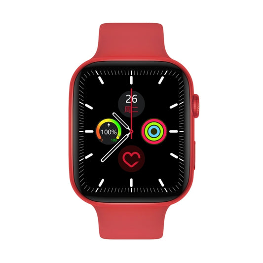 DW35PRO 1.75 inch Color Screen IPX7 Waterproof Smart Watch, Support Bluetooth Answer & Reject / Sleep Monitoring / Heart Rate Monitoring, Style: Silicone Strap(Red) by bashfashion