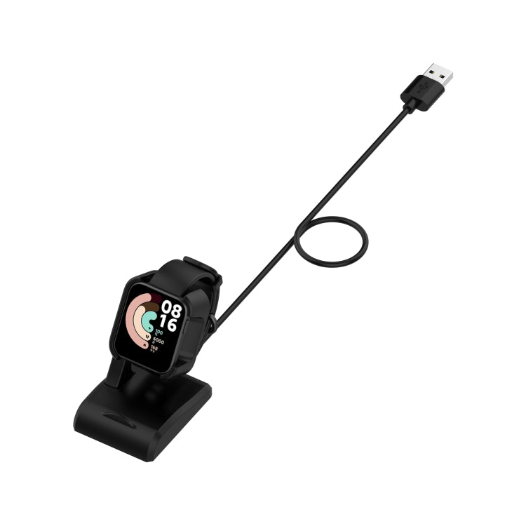For Xiaomi Mi Watch Lite / Redmi Watch USB Vertical Magnetic Charger Holder with Data Function, Length: 1m(Black) by bashfashion