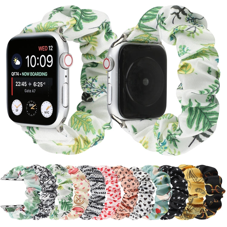 Fabric Hair Ring Watch Band For Apple Watch Series 9&8&7 41mm / SE 3&SE 2&6&SE&5&4 40mm / 3&2&1 38mm(7) by bashfashion