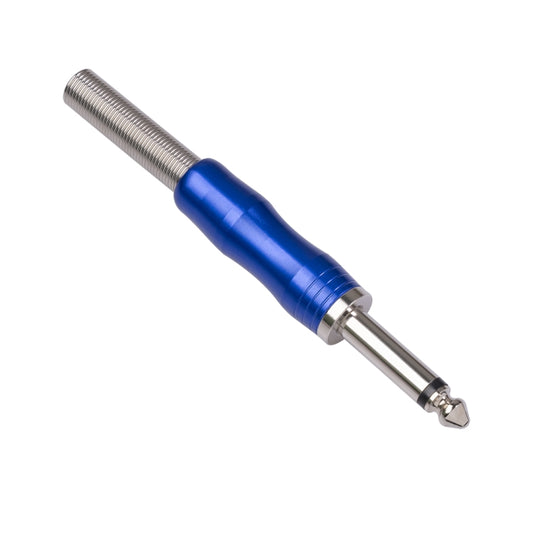 BLS01 DIY Soldering 6.35mm Mono Guitar Audio Cable Plug(Blue) by bashfashion