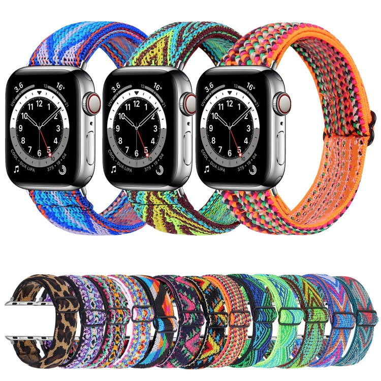 Elastic Watch Band For Apple Watch Series 7 41mm / 6 & SE & 5 & 4 40mm / 3 & 2 & 1 38mm(16) by bashfashion