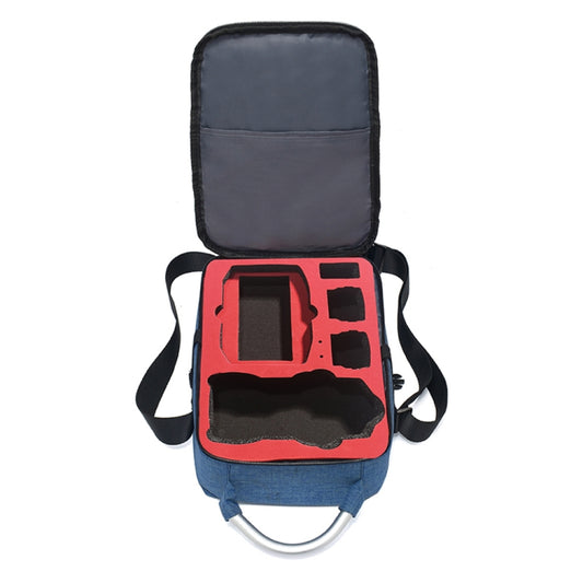 Shockproof Waterproof Single Shoulder Storage Travel Carrying Cover Case Box for DJI Air 2S(Blue+Red Liner) by bashfashion