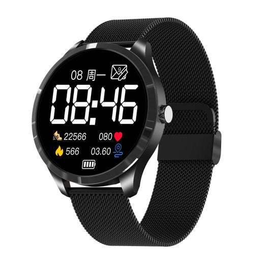 Q9L 1.28 inch IPS Color Screen IP67 Waterproof Smart Watch, Support Blood Pressure Monitoring / Heart Rate Monitoring / Sleep Monitoring(Black) by bashfashion
