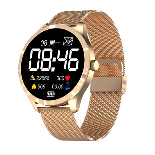 Q9L 1.28 inch IPS Color Screen IP67 Waterproof Smart Watch, Support Blood Pressure Monitoring / Heart Rate Monitoring / Sleep Monitoring(Gold) by bashfashion