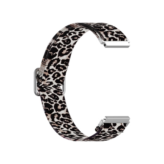20mm For Samsung Galaxy Watch Active2 / Active Adjustable Elastic Printing Watch Band(Leopard) by bashfashion